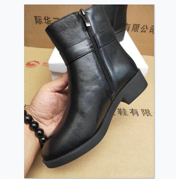 正品女冬季常服毛皮鞋温区加绒款寒区加羊毛款