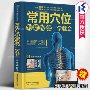 陆亚麟编著中医经络穴位按摩初学者零基础入门取穴窍门常见病按摩手法功效解析江苏凤凰科技出版 常用穴位对症按摩一学就会 附视频