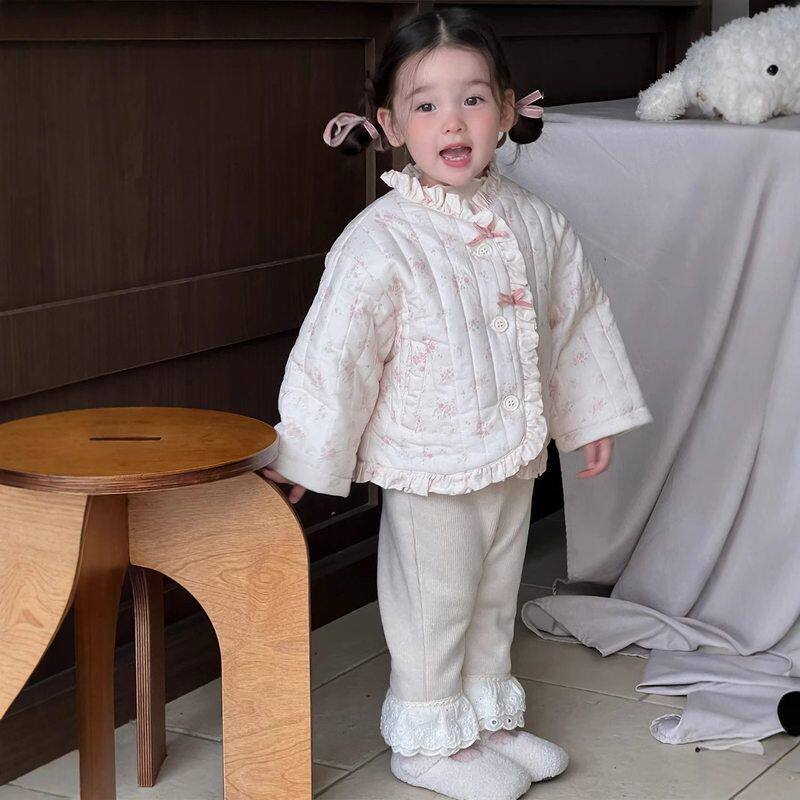 儿童冬季棉服宝宝秋冬装加绒衣服韩版童装女童加厚棉衣婴儿棉外套