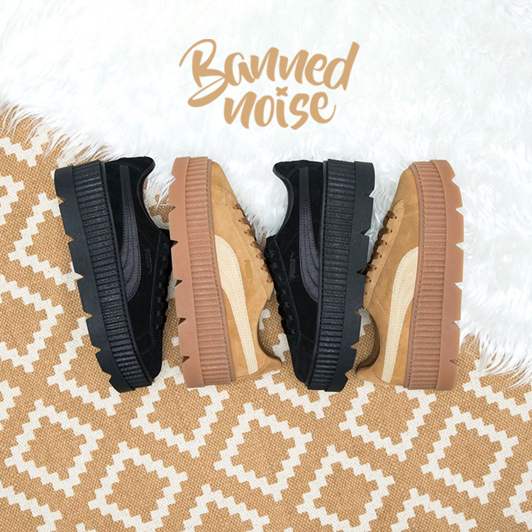 彪马/PUMA Fenty Creeper 蕾哈娜 增高 厚底松糕鞋 366268-02/04
