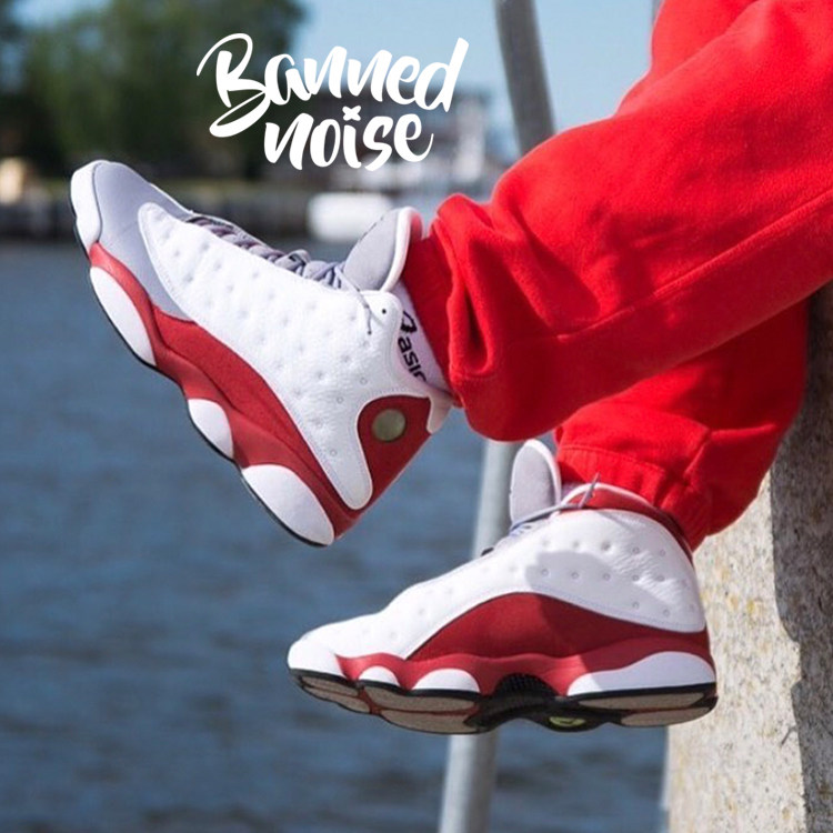air jordan 13 "grey toe" 基德 白灰红配色 414571-414574-126