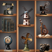 电话机咖啡厅服装 饰品摆件道具摆设美式 店橱窗陈列 创意复古装 欧式