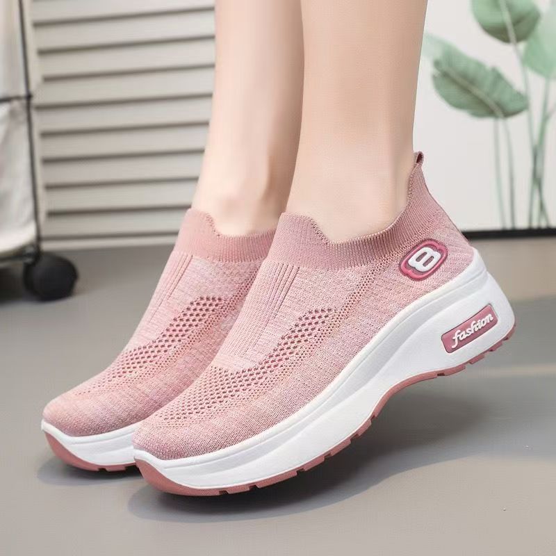 春秋一脚蹬厚底女鞋夏季透气休闲