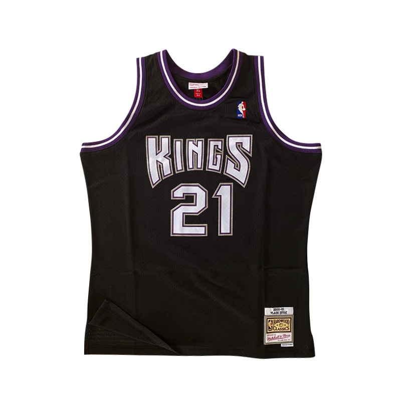 正品MN复古00-01赛季 国王队 迪瓦茨 21号 黑色 NBA SW球迷版球衣