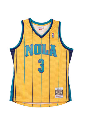 正品MN复古2010-11赛季黄蜂队克里斯保罗黄色 NBA SW球迷版球衣