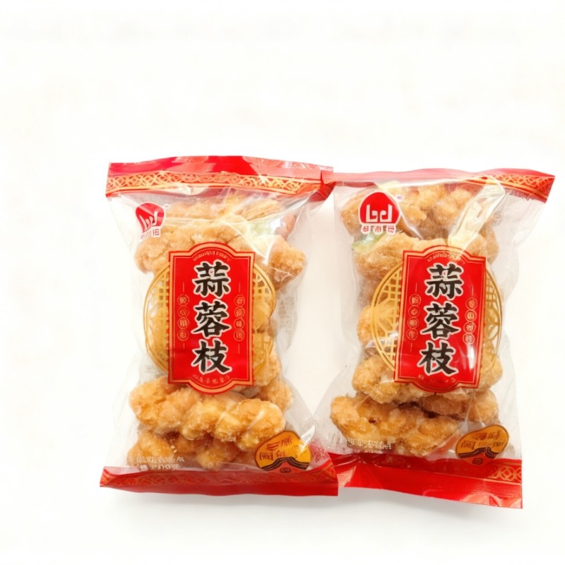 厦门特产林利记蒜蓉枝200g福建闽南传统糕点蒜香葱香麻花怀旧小吃