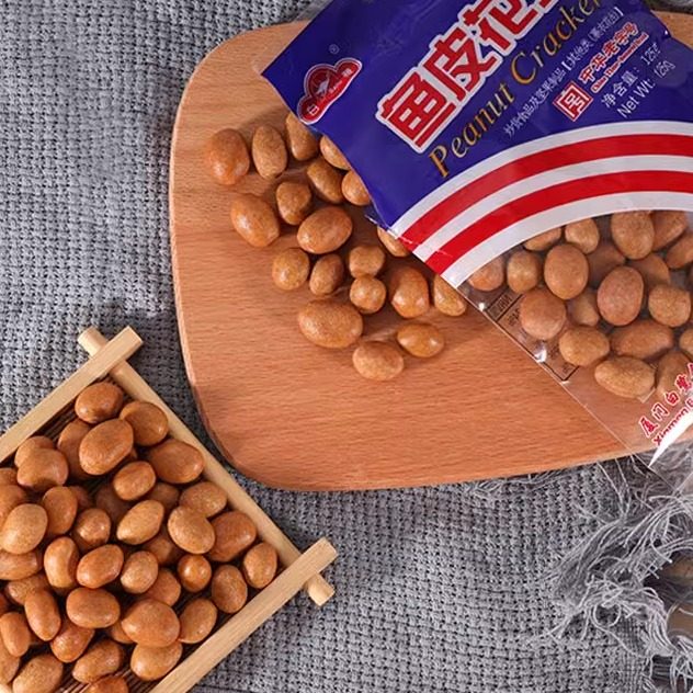厦门特产白鹭鱼皮花生花生豆鱼皮图片