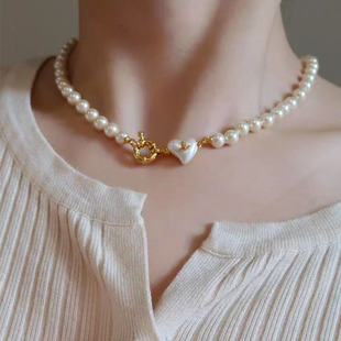 diy饰品配件星星爱心连接扣子贝母水手扣珍珠连接扣手链项链材料