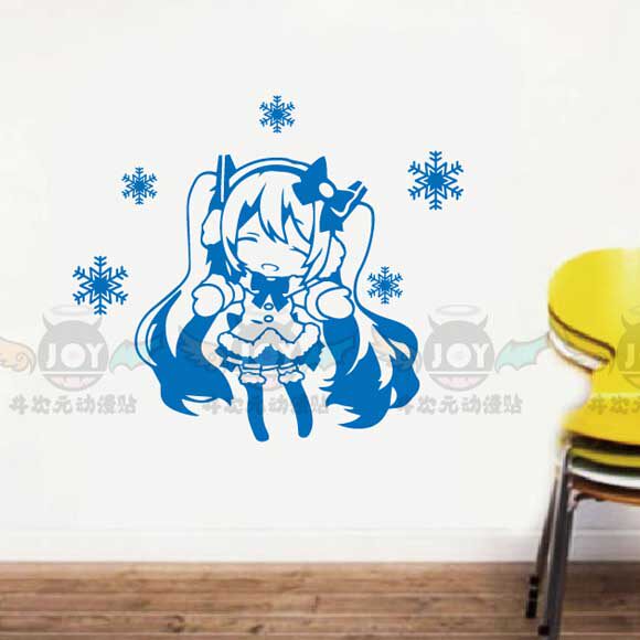 初音未来 雪初音 周边 海报 墙贴 车贴痛贴 壁纸 壁画 宿舍装饰