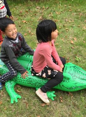 INTEX小鳄鱼坐骑58546 充气坐骑 座骑 儿童游泳圈 充气玩具送气筒