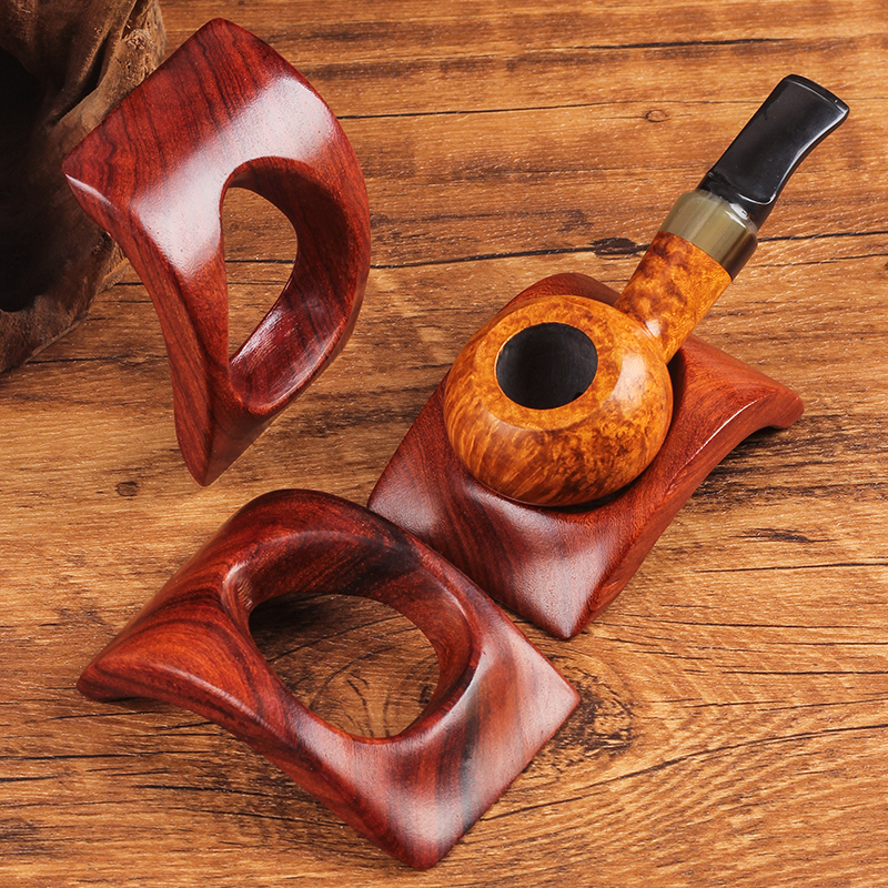 黑红紫檀单位烟斗座展示架