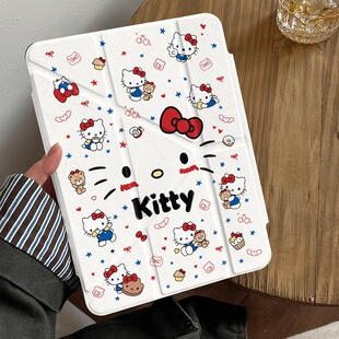 日韩KT猫适用苹果ipad保护壳air7亚克力pro11平板保护壳10.2英寸华为matepad11.5s卡通小米防摔第10代保护套