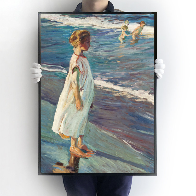 华金索罗拉装饰画田园风北欧无框画客厅餐厅卧室挂画简欧挂画油画