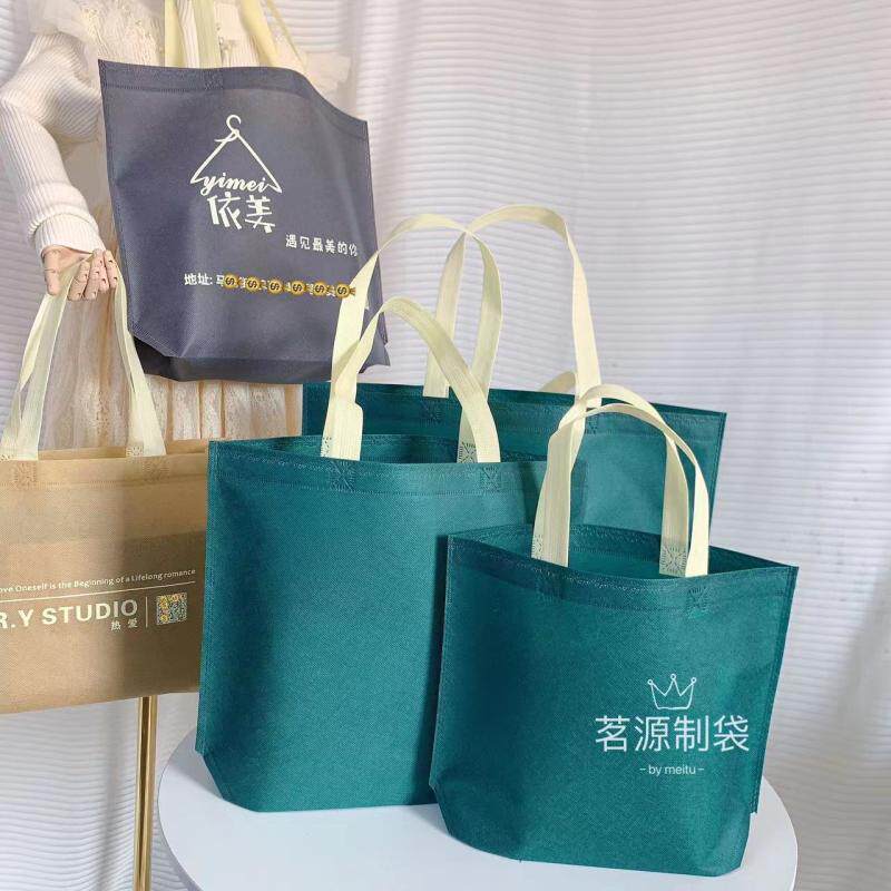 服装店手提袋定制logo无纺布购物环保袋定做夏季男女童装鞋店订制