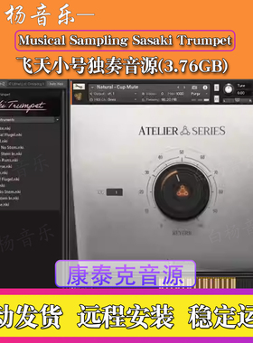 Musical Sampling Sasaki Trumpet音色库飞天小号独奏Kontakt音源