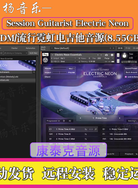 霓虹电吉他音源现代EDM舞曲流行Session Guitarist Electric Neon