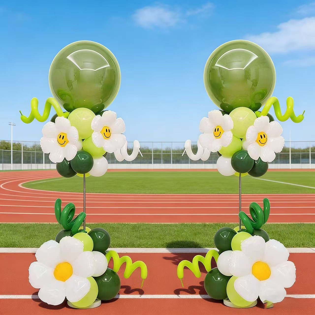 六一儿童节毕业学校幼儿园商场气球地飘立柱店铺装饰氛围场景布置