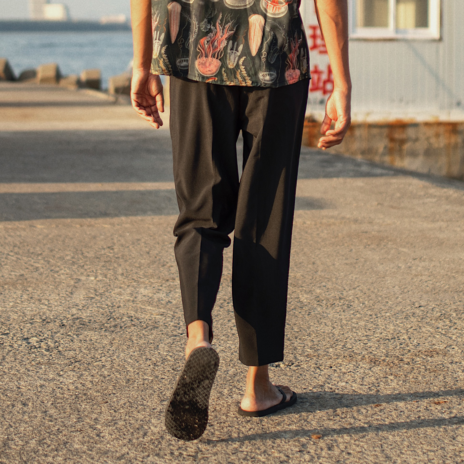 原创复古男百搭阿美咔叽西装裤