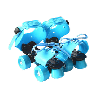 大码儿童双排轮滑鞋 可调轮滑鞋 双排溜冰鞋四轮旱冰鞋代步工具