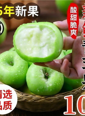 2025青苹果现摘当季陕西榆林新鲜水果孕妇冷链直供包邮酸甜绿色甜