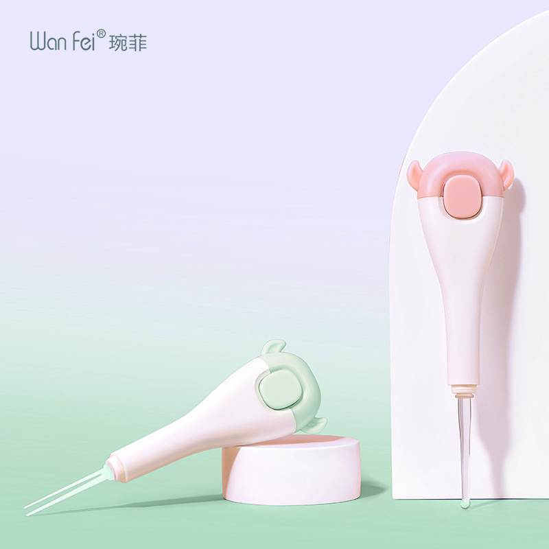 琬菲 新款塑料挖耳勺发光耳勺套装儿童扣耳挖工具带灯led灯