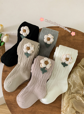 女童秋冬款加绒打底裤加厚磨毛连裤袜宝宝外穿洋气儿童连体袜秋款