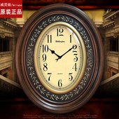 威灵顿高档实木挂钟美式 挂钟客厅欧式 壁钟复古表客厅仿古大号挂钟
