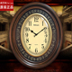 威灵顿高档实木挂钟美式 挂钟客厅欧式 壁钟复古表客厅仿古大号挂钟