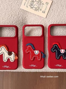 新年立体小马适用IQOO15/13/NEO11手机壳IQOO Z9TURBO简约neo7卡通6SE可爱U5防摔Z8全包Z9X硅胶10PRO软壳女款