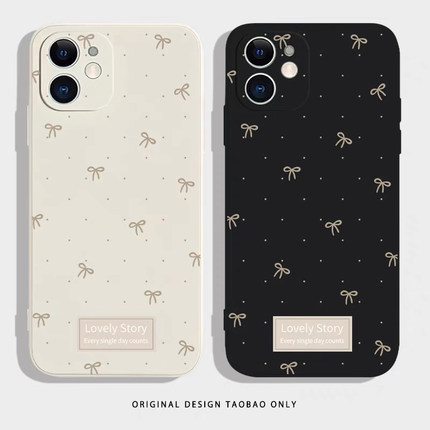 波点蝴蝶结K11适用OPPO Reno13/12手机壳10/9pro+简约Find X8/4/A2小清新A72/5防摔96全包A93S/R17女3硅胶A1x