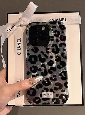 黑色小豹纹适用IQOOZ9手机壳IQOO NEO9硅胶10/12/11s新款NEO6/7se高级感5SE小众13网红Z1潮女Z8防摔Z5X保护套