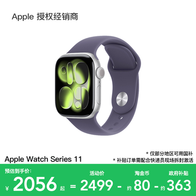 【政府补贴15%】Apple/苹果 Watch Series 11 智能手表 2025新款 心率睡眠监测 官方正品 国补 S11