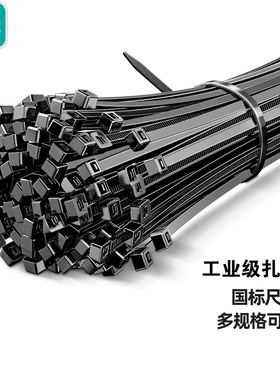 山泽专业自锁式扎带 黑色大号加长10*500mm *400mm ZD-35/ZD-34