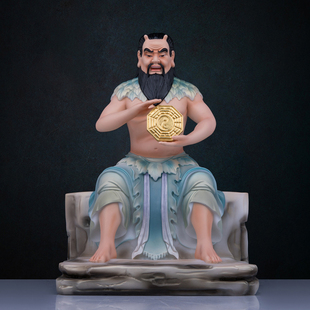 汉白玉伏羲大帝神像人皇像三皇五帝女娲神农人文始祖八卦祖师摆件