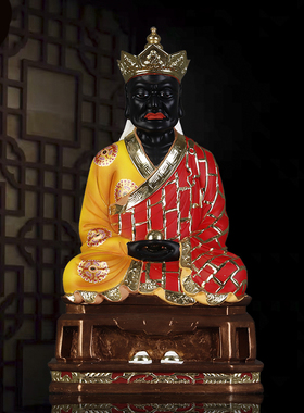 敦煌彩祖师爷宗教风摆件佛像