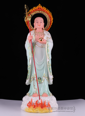 地藏王菩萨居家供奉镇宅汉白玉