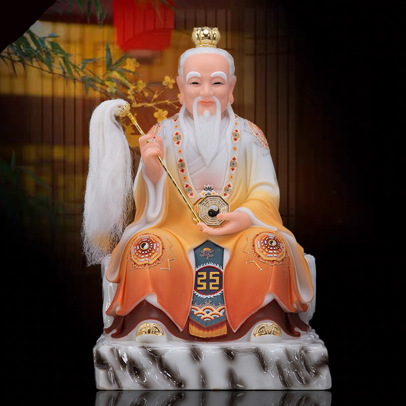 鸿钧道人祖师树脂供奉神像摆件
