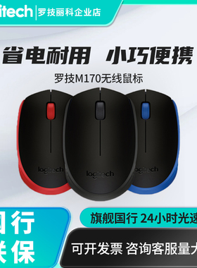 罗技M170光电USB笔记本台式机电脑商务家用办公无线鼠标