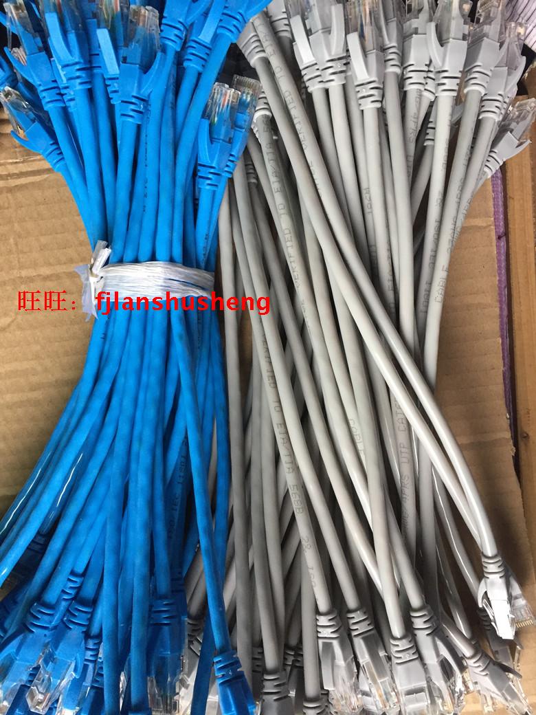 机制 千兆网络跳线 六类纯铜网线 0.2米0.3米0.5米 机房网络跳线