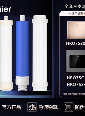 海尔净水机器HRO7520-4/75SAC1/75C1/7575-C/75EA3过滤芯通用全套
