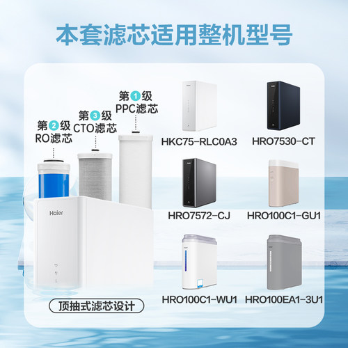 海尔净水机过滤芯HRO600EA1/400EA1-3U1/HKC600-RFB26A3U1/17A3U1