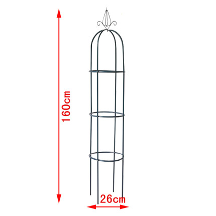 铁艺花架圆柱花架铁制爬藤花支架藤月铁线莲绿萝柱形多层花架户外