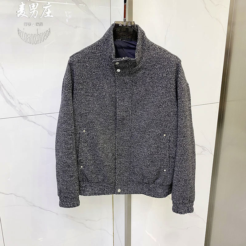 高端欧货男士冬季新款2026青年时尚韩式立领鸭绒羽绒服夹克外套韩