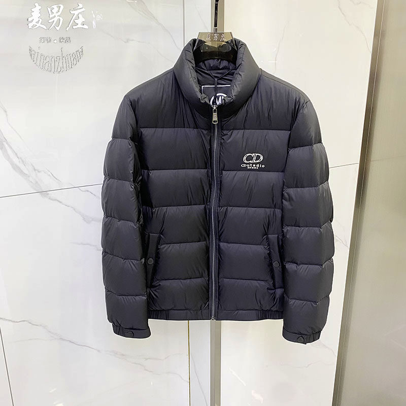 高端欧货男士冬季新款2026鸭绒羽绒服夹克外套立领时尚百搭青年潮
