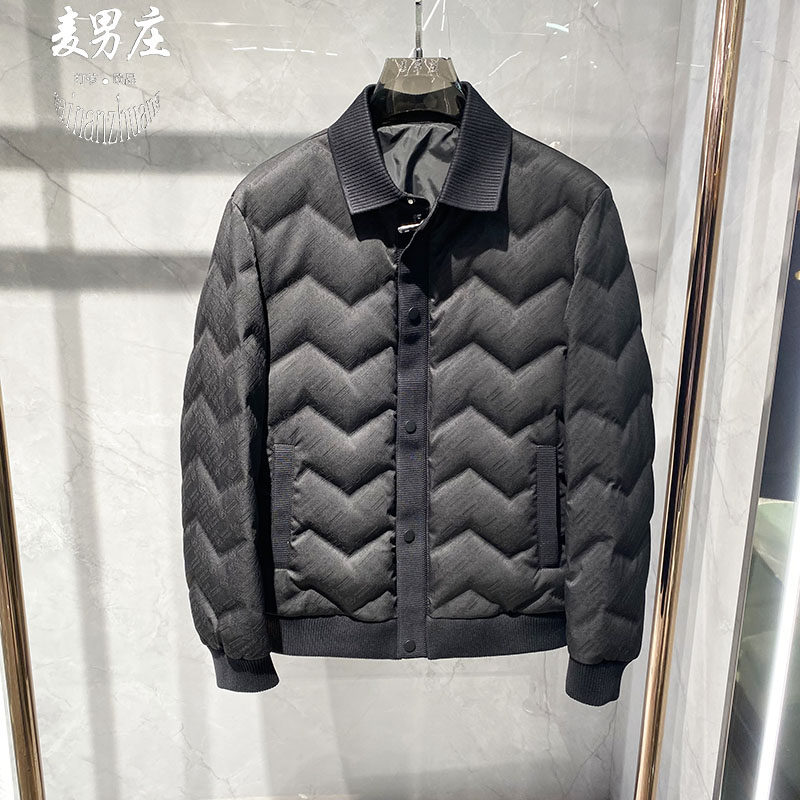 高端欧货男冬季新款鸭绒羽绒服