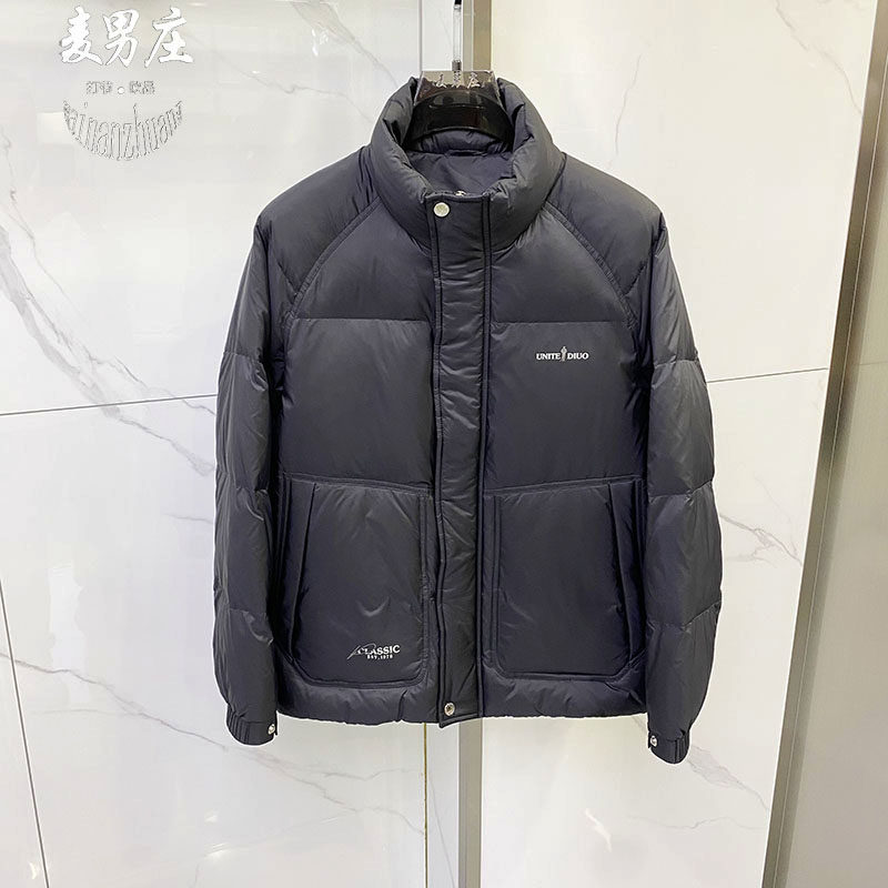 高端欧货男士冬季新款26鸭绒羽绒服夹克外套立领可翻休闲轻奢男装