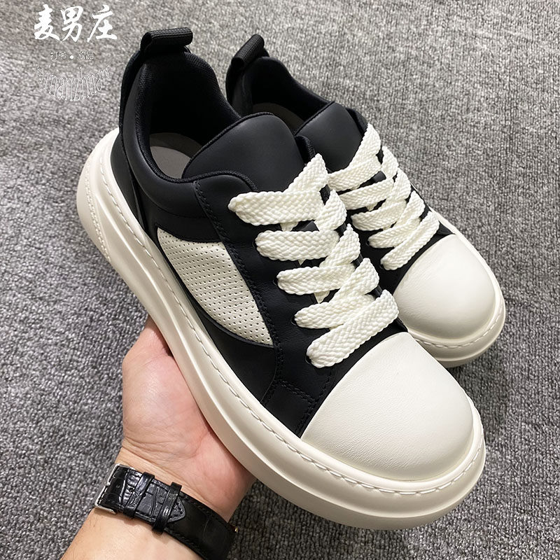 耐磨网红鞋青年百搭舒适透气真皮