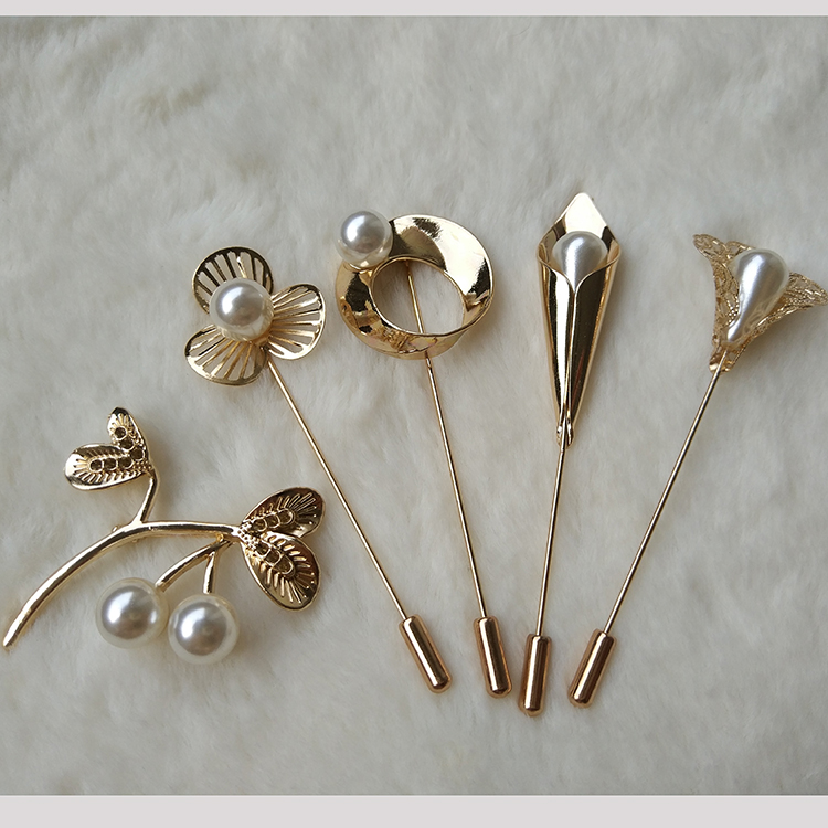 女士西服领针简约围巾扣