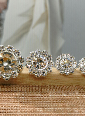 DIY新品热销精致金属春夏裙子衬衫毛衣针织衫扣子女装手缝水钻扣