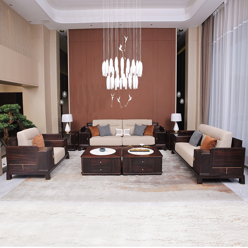 新中式沙发印尼黑酸枝阔叶黄檀高端红木家具客厅全套东阳红木沙发-封面
